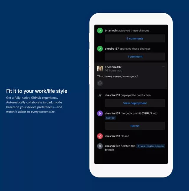 GitHub移动App上线：四大特性，手机端无缝完成git任务